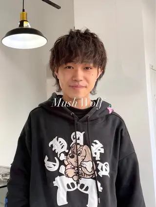 セミロング メンズ メンズ特化美容師 🐈‍⬛RUNAのヘアスタイル