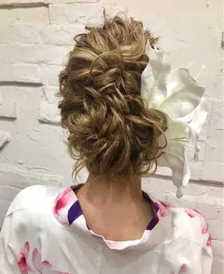 ロング まつパ・ヘアセット ♡Chinami♡のマツエク・マツパデザイン