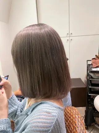 ミディアム カラー 白取 星矢のヘアスタイル