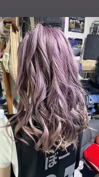 セミロング カラー ヘアアレンジ 小野寺祐希人 Calbariのヘアスタイル