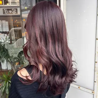 ロング カラー おくだ　りお /ハイトーンカラーのヘアスタイル