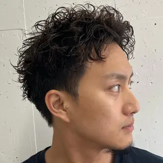 ショート パーマ メンズ 立川/メンズパーマ 厚進太郎のヘアスタイル