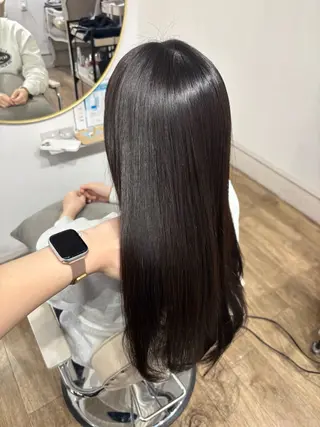 ロング カラー Risa🐈‍⬛/ グレージュ/透明感のヘアスタイル