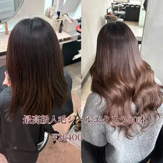 ロング 大阪 梅田/ ハイトーン/エクステのヘアスタイル