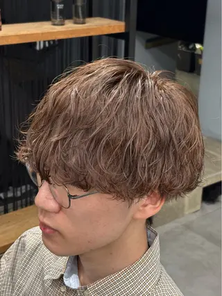 パーマ メンズ 波巻き/縦落ち /こーへいのヘアスタイル