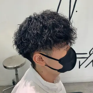 ショート パーマ メンズ メンズ特化美容師/ 藤戸 椋のヘアスタイル