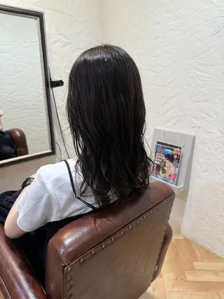 セミロング パーマ airi カットモデル募集中◎のヘアスタイル