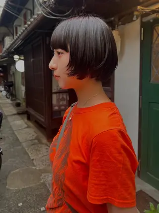 ショート rin&cambio所属・ヒロモト アサカのヘアスタイル