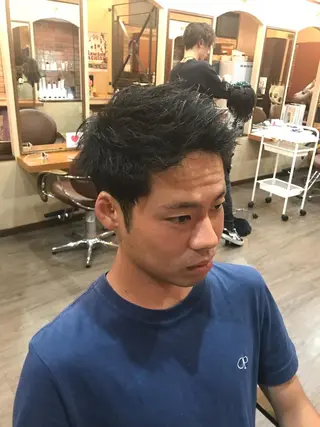 ショート パーマ メンズ SHIAN立川 及川 17時〜限定のヘアスタイル