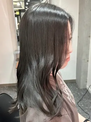 ロング 韓国風レイヤー🗝要 暗透カラー📓吉祥寺のヘアスタイル