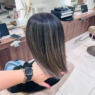 ミディアム カラー 大宮/バレイヤージュ /澤田隆誠のヘアスタイル