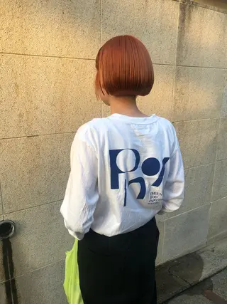 ショート カラー パーマ ヘアアレンジ BRUNTJET所属・MAEDA MADOKAのヘアスタイル