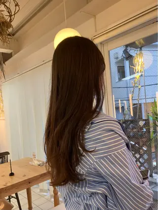 ロング カラー 【髪質改善/縮毛矯正 /カラー】ホサカのヘアスタイル