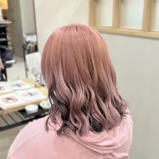 カラー 🩶🎀ハイトーン韓 国ナチュラル🧸💫のヘアスタイル