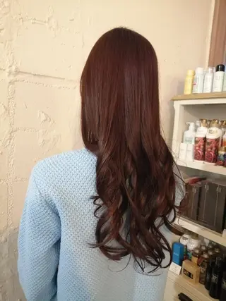 ロング カラー 福永 ちひろのヘアスタイル