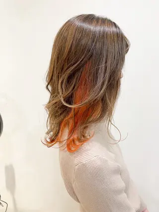 セミロング カラー 🦋💜金澤 愛奈💜🦋のヘアスタイル