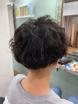 パーマ メンズ R ri R takagiのヘアスタイル