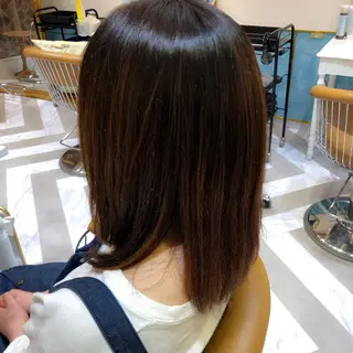 ミディアム パーマ レイヤーと顔まわり 大好き❣️関口拓馬のヘアスタイル