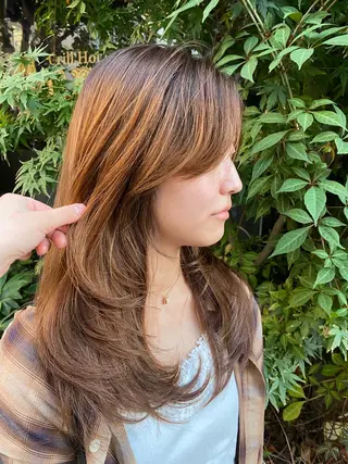 ロング ナチュラルヘア🫧 ナナミのヘアスタイル