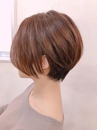 ショート カラー ハッシュカット/ボブ /レイヤー/彩奈のヘアスタイル