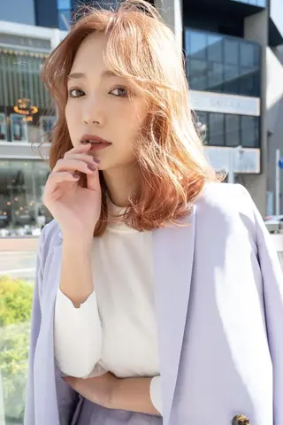 カラー ミディアム ANGELICA 吉川智昭のヘアスタイル