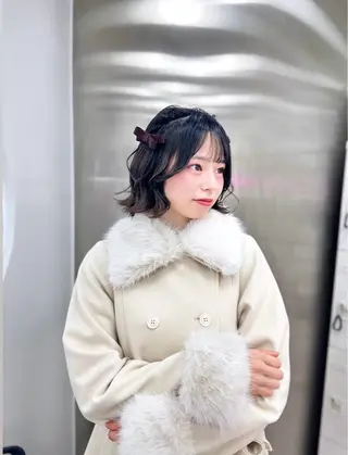 ロング カラー パーマ ヘアアレンジ メンズ キッズ ♥️韓国ヘア レイヤー♥️ゆりのヘアスタイル