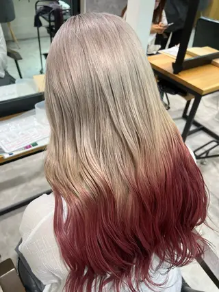 ロング カラー collet矢島 /ブリーチカラーのヘアスタイル