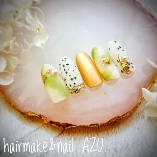 ネイル hair&nail ROOTS所属・ﾍｱﾒｲｸ&ﾈｲﾙ ♥️Azuのネイルデザイン