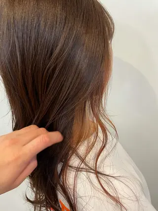 セミロング カラー FLAGS YAMATOのヘアスタイル