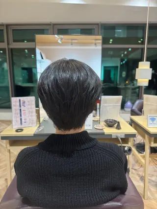 ショート メンズ メンズ特化/ センターパート/八谷のヘアスタイル