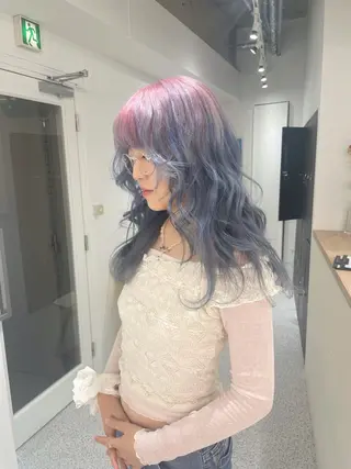 ロング カラー Je suis heureuse Miel所属・🐩艶カラー/ chisato🌙のヘアスタイル