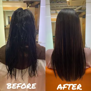 ロング カラー パーマ ヘアアレンジ ラシェンテ居留地所属・鶴﨑 美優亜のヘアスタイル