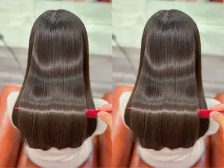 ロング 🚨メンズ曲がる 縮毛矯正りおん🚨のヘアスタイル