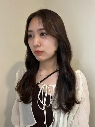 ロング カラー 小澤 一稀のヘアスタイル