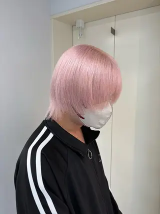 カラー メンズ noa 寒色系カラーブリーチのヘアスタイル