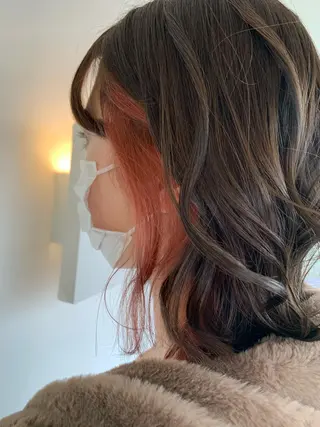 ミディアム sharon所属・おせ ちさとのヘアスタイル