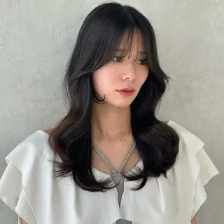 セミロング カラー パーマ ヘアアレンジ FERiCIA.  表参道所属・レイヤーカット 🪄吉野翔悟のヘアスタイル