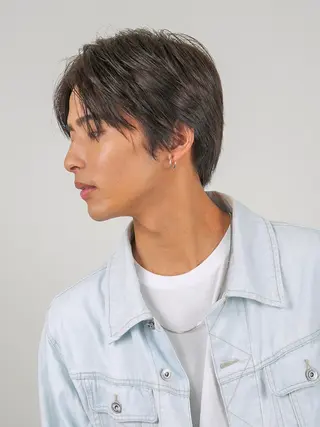 ミディアム カラー メンズ 千脇 望美のヘアスタイル