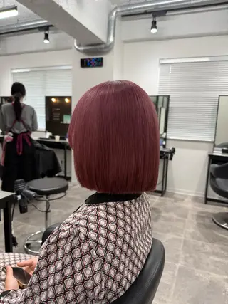 ショート カラー ヘアアレンジ 💗暖色特化ピンク/ 赤髪💗HARUNAのヘアスタイル