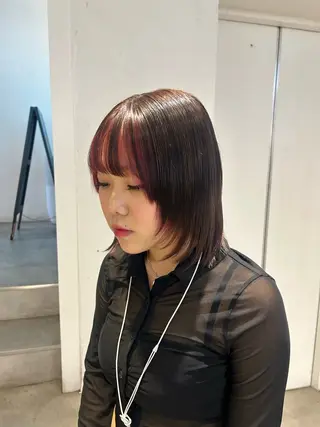 ミディアム カラー マツエク/ハイト ーン🌺kae🌺のヘアスタイル