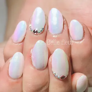 ミディアム ネイル Belle fleurのネイルデザイン