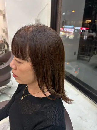 セミロング WILL西宮店所属・WILL西宮野崎琴水 /透明感カラーのヘアスタイル
