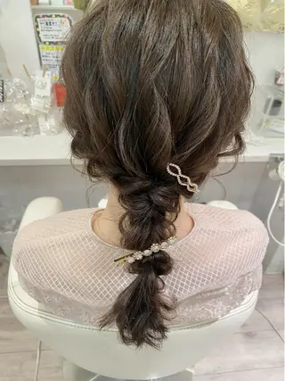 ロング ヘアアレンジ セットサロン      ラフテル所属・大阪/ヘアアレンジ /似合わせset💐のヘアスタイル