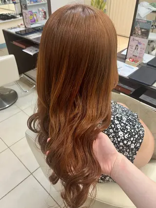 ロング カラー こじま りおのヘアスタイル