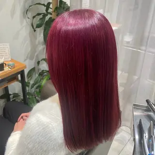 ロング ハルカ/暖色カラー/ ブリーチカラーのヘアスタイル