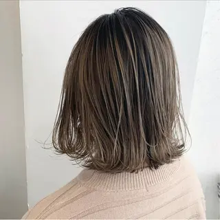 ミディアム カラー 渋谷ブリーチカラー 韓国ヘアyuikoのヘアスタイル