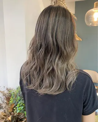 セミロング カラー パーマ OVER→三軒茶屋 /縮毛矯正・髪質改善のヘアスタイル