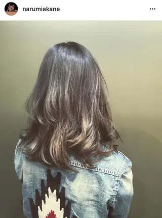 ミディアム カラー 🌈ウルトワ水素 髪質改善naru🌈のヘアスタイル