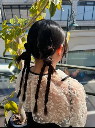 ヘアアレンジ 韓国風/オシャレ /縮毛矯正/滝口琴未のヘアスタイル