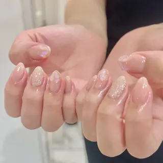 ネイル 🎀チーク/ちゅるん 🫧chisa🎀のネイルデザイン